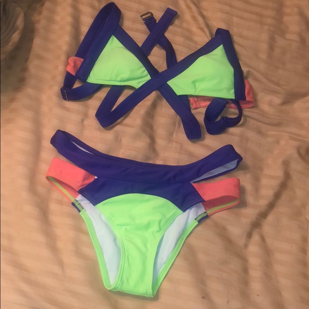 Multi colored bikini